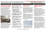 Working Groups as Classroom Management Style by Emma Frances Bloomfield and Kathryn Rafferty