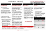 Cumulative Exams (with a twist) by David E. Copeland