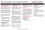 Office of Online Education: Tips for Effective Online Teaching by Leeann Fields, Dan Antoniuk, Dedrick Catus, and Doris Ostrander