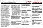 Teaching Post Secondary Critical Thinking Skills to Neurodiverse Learners by Maria Pena