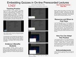 Embedding Quizzes in On-line Prerecorded Lectures by Joshua M. Polanski