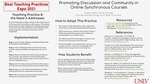 Promoting Discussion and Community in Online Synchronous Courses by Nathan M. Slife and Gillian Bowden