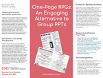 One-Page RPGs: An Engaging Alternative to Group PPTs by Bill Doyle
