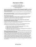 Sleep Apnea in Children by Tanya Al-Talib