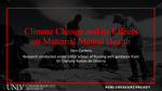 Climate Change and Its Effects on Maternal Mental Health by Sara Cordero