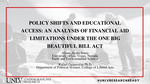 Policy Shifts and Educational Access: An Analysis of Financial Aid Limitations Under the One Big Beautiful Bill Act
