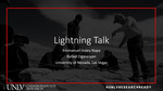 Lightning Talk