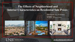 The Effects of Neighborhood and Interior Characteristics on Residential Sale Prices