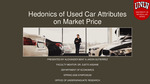 Hedonics of Used Car Attributes on Market Price