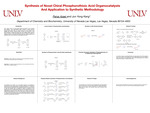 Synthesis of Novel Chiral Phosphorothioic Acid Organocatalysts and Application to Synthetic Methodology by Parsa Azaei