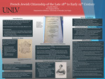 French Jewish Citizenship of the Late 18th to Early 19th Century by Jourdin Wilson