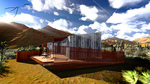 DesertSol: Exterior, Back View (Right) by University of Nevada, Las Vegas Solar Decathlon Team.