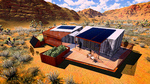 DesertSol: Exterior, Sky View by University of Nevada, Las Vegas Solar Decathlon Team.