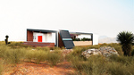 Sinatra Living: Exterior, Front View by University of Nevada, Las Vegas Solar Decathlon Team