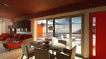 Sinatra Living: Interior, Dining Room by University of Nevada, Las Vegas Solar Decathlon Team