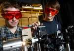 UNLV students and machinery