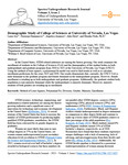 Demographic Study of College of Sciences at University of Nevada, Las Vegas