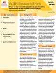 Where are the Women? Legal Traditions and Descriptive Representation on the European Court of Justice by Rebecca D. Gill and Christian B. Jensen